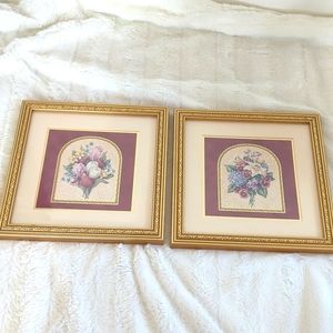Kathy Seek Gold Frame Floral Prints